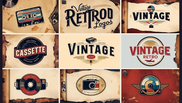 Retro and Vintage Design Elements Collection