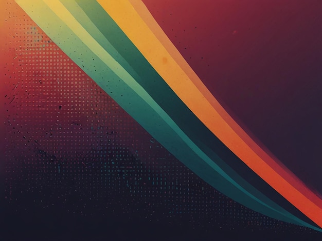 A retroinspired graphic with grainy gradient colors