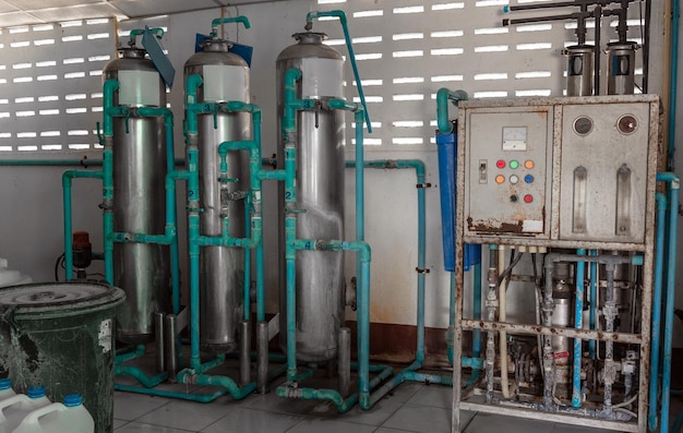 Reverse osmosis system for water drinking plant system of automatic treatment