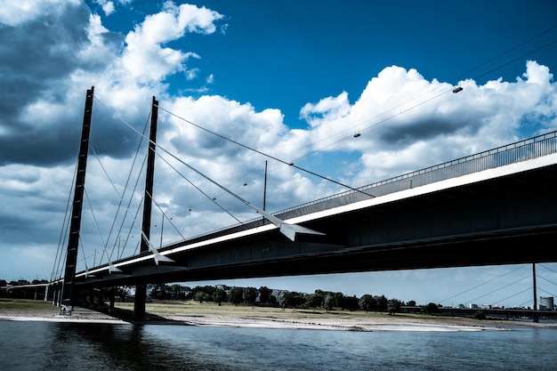 Rheinknie Bridge in Dusseldorf