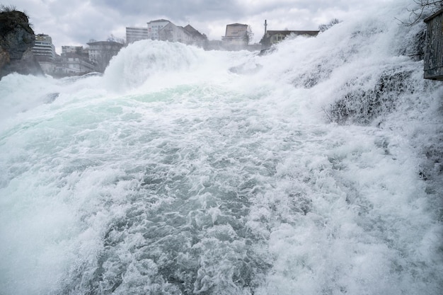 Rhine Falls the largest waterfall in Europe Schaffhausen Switzerland