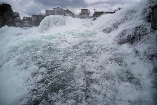 Rhine Falls the largest waterfall in Europe Schaffhausen Switzerland