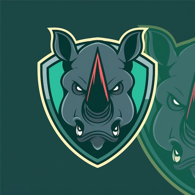 rhino gaming cartoon logo