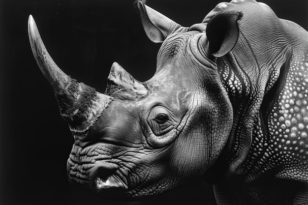 a rhino with the word rhino on it