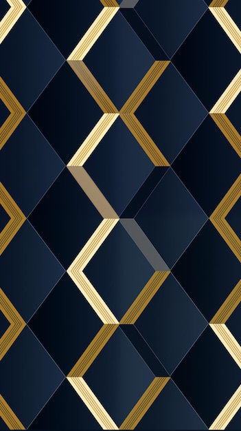 Rhombuses Gold and Blue Metallic Shapes Abstract Image Texture Pattern Background Wallpaper