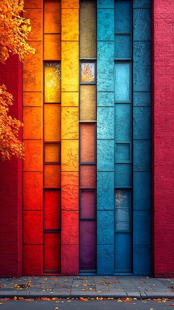 Photo rhythmic composition harmony of tones and colors in art