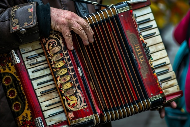 Rhythmic movements to lively accordion tunes ar generative ai