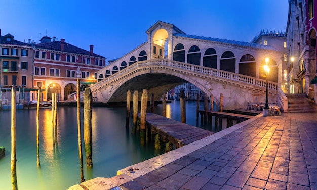 The Rialto Bridge Venice Italy