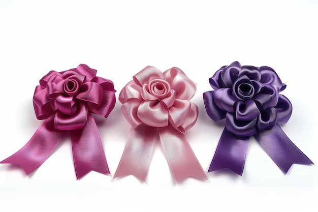 Ribbon Rosette Isolated In Transparent Background