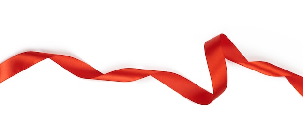 Ribbon on a white background