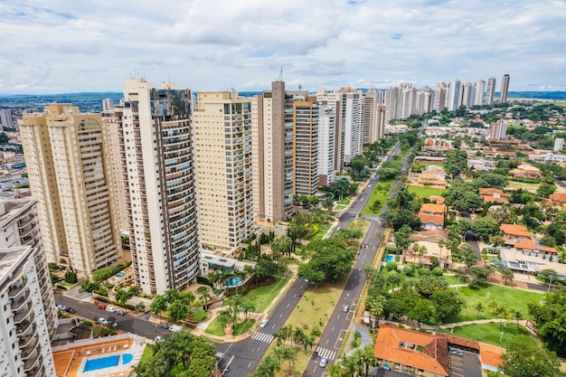 Ribeirao Preto Sao Paulo Brazil Circa march 2022 Avenida Professor Joao Fiuza the most famous avenue in Ribeirao Preto Sao Paulo Brazil