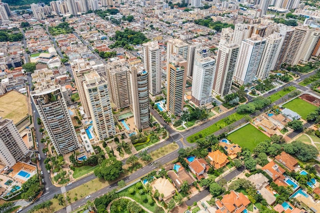 Ribeirao Preto Sao Paulo Brazil Circa march 2022 Avenida Professor Joao Fiuza the most famous avenue in Ribeirao Preto Sao Paulo Brazil