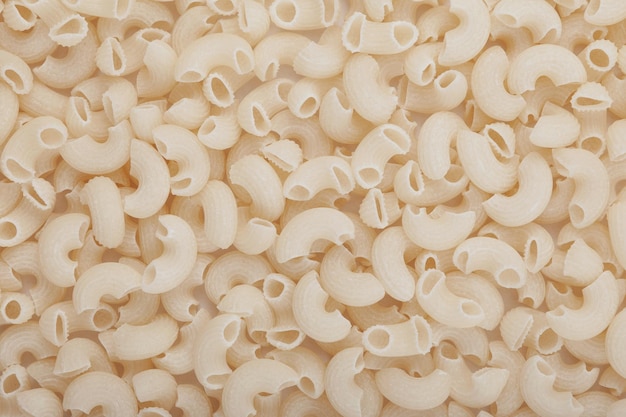 Rice flour pasta closeup Top view copy space Gluten free food