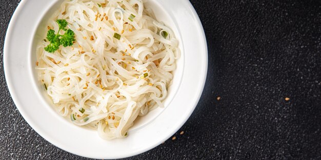 rice noodles fresh delicious snack healthy meal food snack diet on the table copy space food