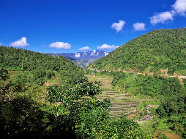 The rice terraces in Bangaan, Philippines