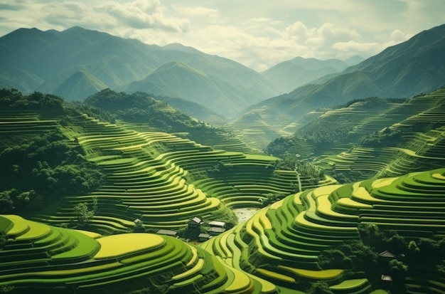 the rice terraces in vietnam