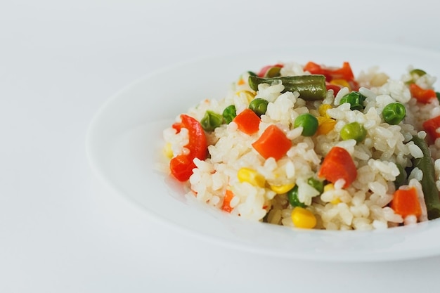 Rice with vegetables