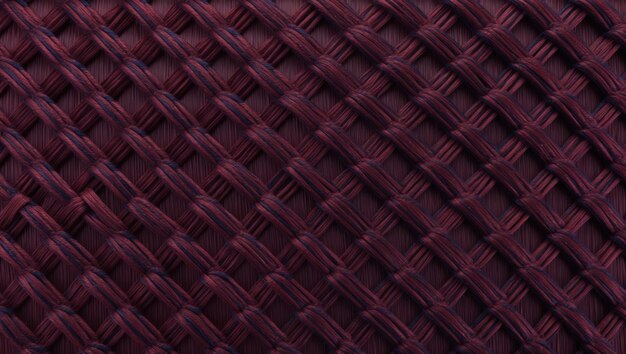 Photo a rich burgundy woven texture perfect for stylish home decor or textile art