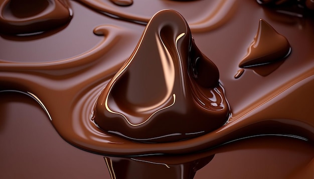 Rich Chocolate Textures AI Generative