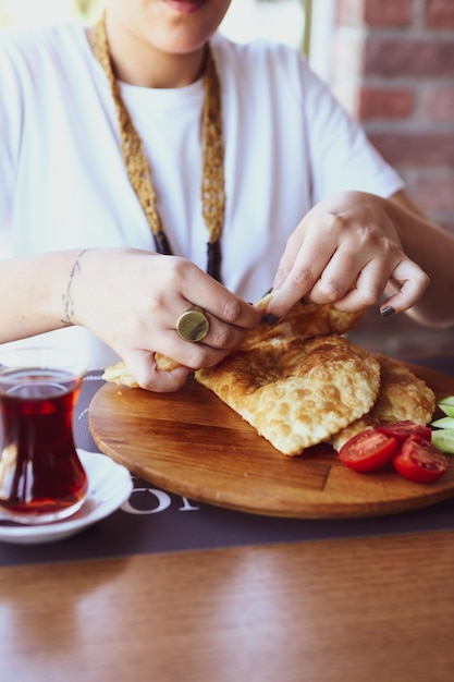 Rich and delicious Turkish breakfast