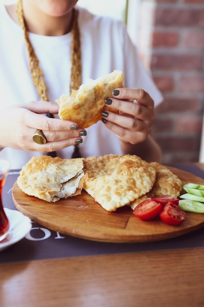 Rich and delicious Turkish breakfast