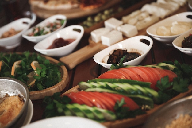 Rich and delicious Turkish breakfast