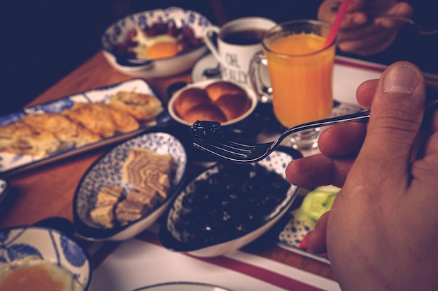 Rich and delicious Turkish breakfast