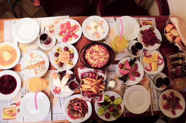 Rich and delicious Turkish breakfast