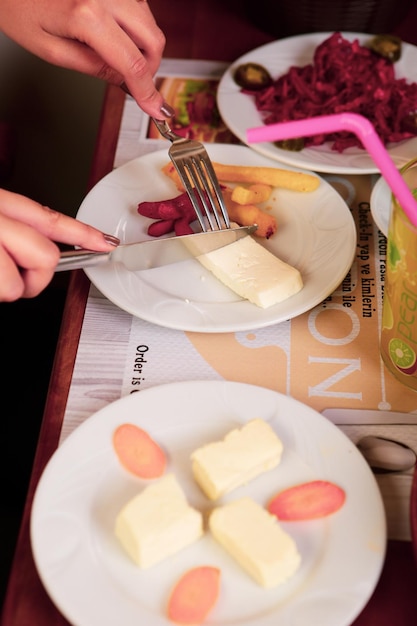 Rich and delicious Turkish breakfast