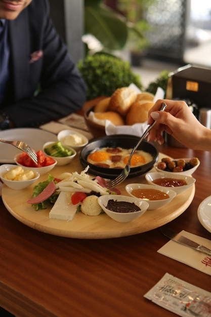 Rich and delicious Turkish breakfast