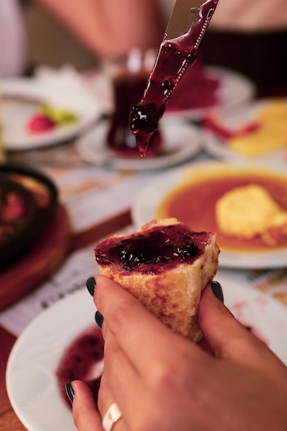 Rich and delicious Turkish breakfast