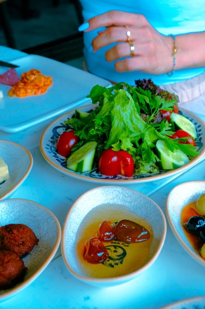 Rich and delicious Turkish breakfast