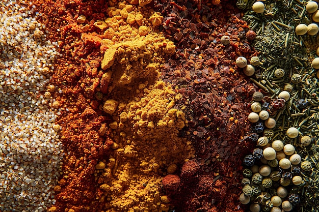 Photo rich flavors of mexico closeup of traditional spice mix