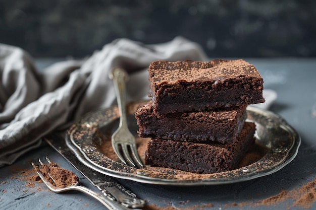 Rich Fudgy Dark Chocolate Brownies