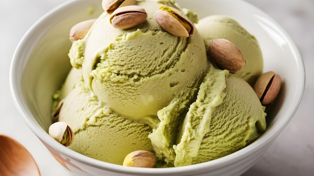 Rich Pistachio Ice Cream