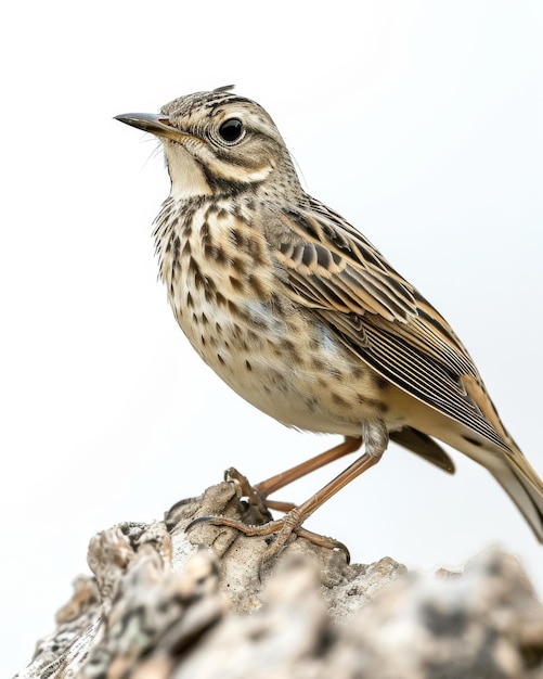 the Richard39s Pipit standing on small root