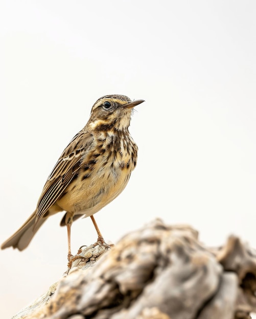 the Richard39s Pipit standing on small root