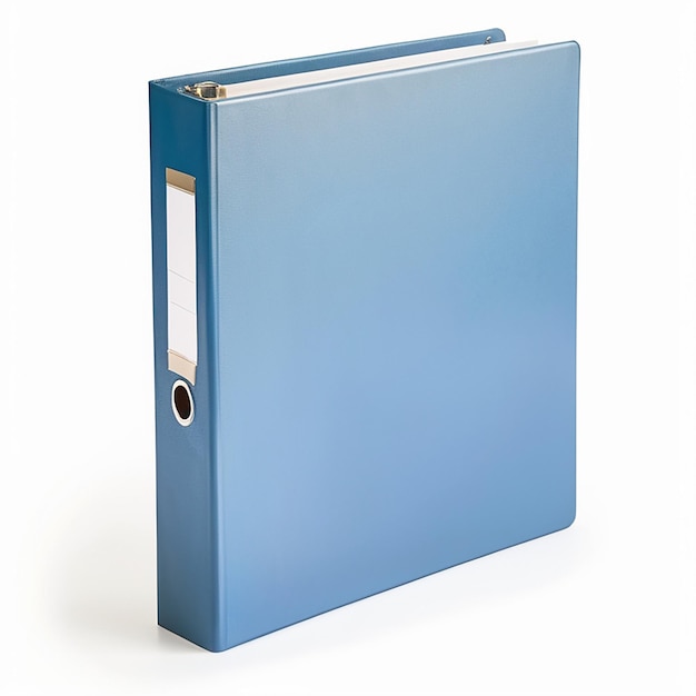 Photo ring binder used for stored documents isolated on a white background