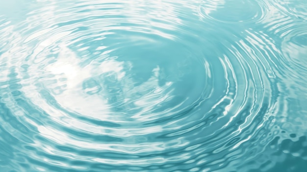 Rings on a water surface caused by a falling drops Spa concept