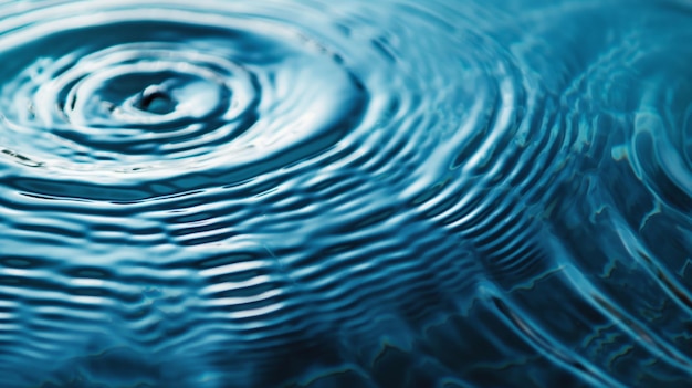 Rings on a water surface caused by a falling drops Spa concept