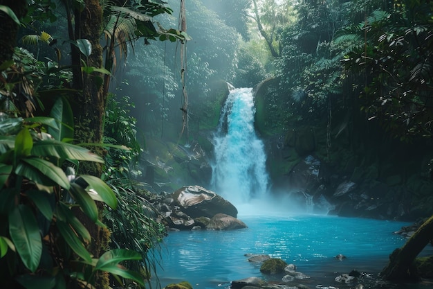 Rio Celeste Waterfall Capturing Costa Ricas Natural Beauty