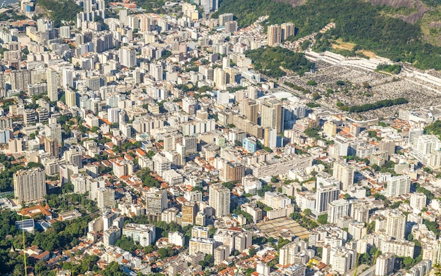 Rio de Janeiro Brazil view from the CHrist the Redemtor stuate