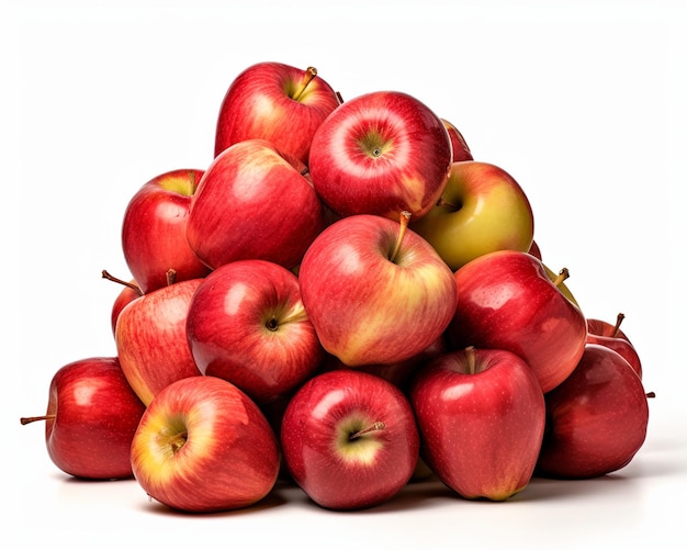 Ripe Apples Piled Isolated