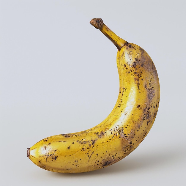 Photo ripe banana highdefinition photography against a white background