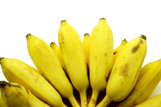 ripe banana isolated on the white background