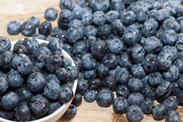 ripe blueberries