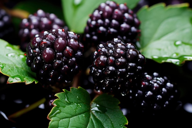 Ripe and bursting with flavor these organic berries offer a succulent treat Each fresh blackberry promises a juicy palatepleasing experience