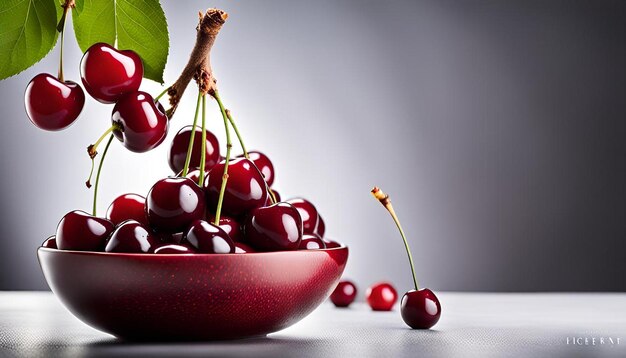 Ripe cherry background