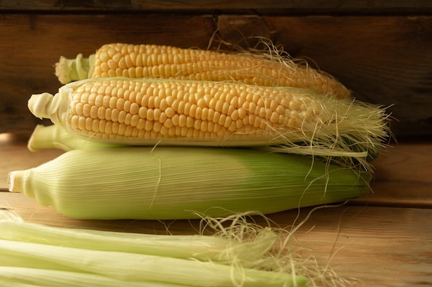 Ripe corn cob