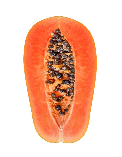 Photo ripe papaya isolated on a white background